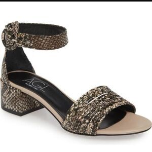 AGL Ankle Strap Snakeskin Sandal